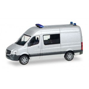 HERPA (MINIKIT) 1:87 - Mercedes-Benz sprinter semi-bus, unprinted, silver