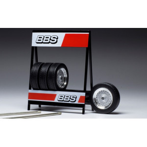 IXO 1:18 - SET 4 WHEELS BBS SILVER