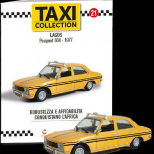 MAGAZINE MODELS 1:43 - PEUGEOT 504 - LAGOS 1977, TAXI OF THE WORLD - CENTAURIA