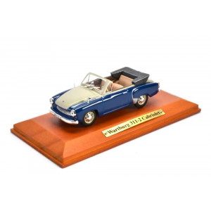 MAGAZINE MODELS 1:43 - WARTBURG 311-2 CABRIOLET - BLUE & CREAM