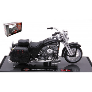 MAISTO 1:18 - HARLEY DAVIDSON FLSTS HERITAGE SOFTAIL SPRINGER 1999, BLACK