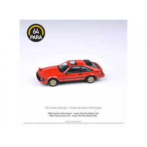 PARA64 1:64 - TOYOTA SUPRA CELICA A60 (LIGHTS UP), RED LEFT HAND DRIVE