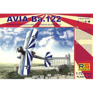 RS MODELS 1:72 - AVIA BA.122 WITH AVIA RK17 (5 DECAL V. CZECH, LUFTWAFFE, SLOVAKIA, ROMANIA)