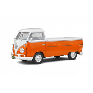 SOLIDO 1:18 - VW T1 PICK UP 1950 ORANGE/WHITE