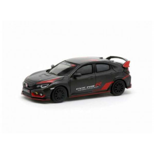 TARMAC 1:64 - HONDA CIVIC TYPE R (FK8) CUSTOMER RACING STUDY, MATT BLACK/RED