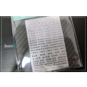 ZOOM ON 1:1 - MERCEDES-BENZ LOGO METAL STICKERS