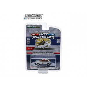 GREENLIGHT 1:64 - VOLKSWAGEN RABBIT GREENSBORO 1980, NORTH CAROLINA PATROL *HOT PURSUIT SERIES 34*, SILVER