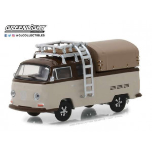 GREENLIGHT 1:64 - VOLKSWAGEN T2 DOUBLE CAB 1969 PICK-UP WITH ROOF RACK