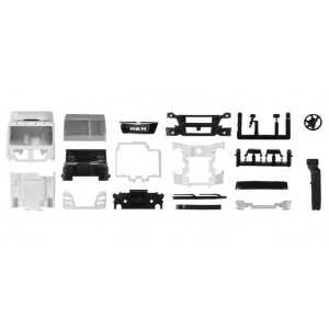 HERPA 1:87 - Driver's cabin MAN TGX XL Euro 6 with side skirting and roof spoiler Content: 2 pcs.