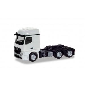 HERPA 1:87 - MERCEDES-BENZ ACTROS STREAMSPACE 2.3 TRAILER 3-AXLE, WHITE