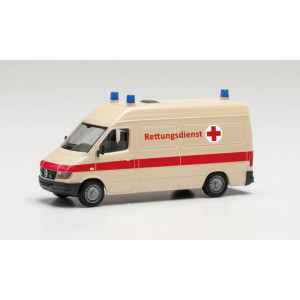 HERPA 1:87 - Mercedes-Benz Sprinter `96 RTW "Rettungsdienst"