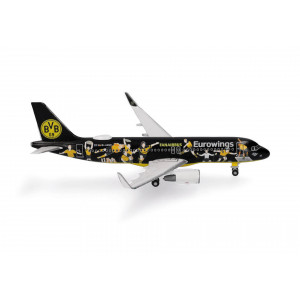 HERPA (WINGS) 1:500 - Eurowings Airbus A320 "BVB Fanairbus" – D-AEWM