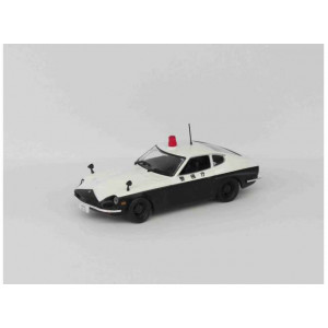 MAGAZINE MODELS 1:43 - DATSUN FAIRLADY 240Z *POLICE CARS OF THE WORLD SERIES*, WHITE/BLACK