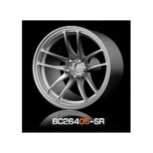 MOT HOBBY 1:64 - ABS WHEEL & RIM SET, SILVER - 26405-SR