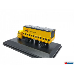 OXFORD 1:76 (00) - Railfreight Yellow Scammell Scarab Van Trailer