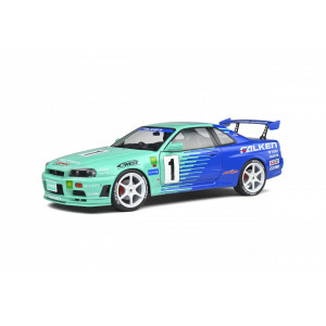 SOLIDO 1:18 - NISSAN SKYLINE R34 GTR-JGTC N.1 1999 FALKEN DRIFT LIVERY