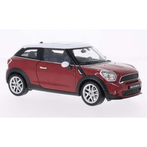 WELLY 1:24 - MINI COOPER S PACEMAN, METALLIC-RED/WHITE