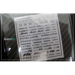 ZOOM ON 1:1 - HONDA LOGO (A) METAL STICKERS
