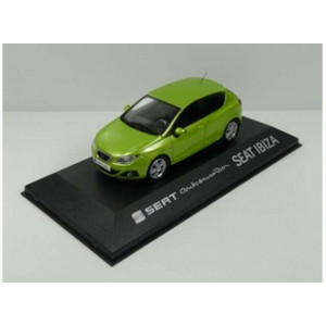 DEALER MODEL 1:43 - SEAT IBIZA IV 2008/2017 *IN SEAT DEALER PACKAGING*, AMARILLO