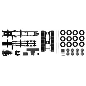 HERPA 1:87 - Chassis for Mercedes-Benz Actros SLT 4-axle heavy duty rigid tractor Content: 2 pcs.