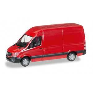 HERPA 1:87 - Mercedes-Benz sprinter box with high roof, red
