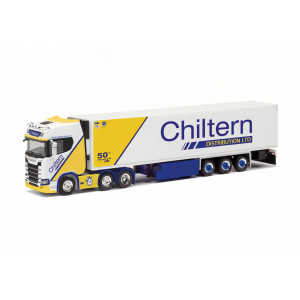 HERPA 1:87 - Scania CS 20 HD 6x2 refrigerated box semitrailer "Chiltern" (England/Peterborough)