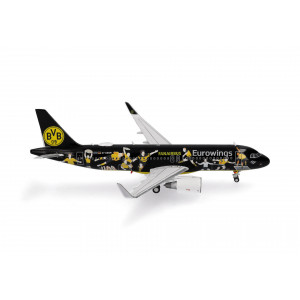HERPA (WINGS) 1:400 - Eurowings Airbus A320 "BVB Fanairbus" – D-AEWM