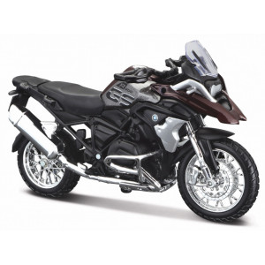 MAISTO 1:18 - BMW R 1200 GS 2017, BLACK/DARK RED