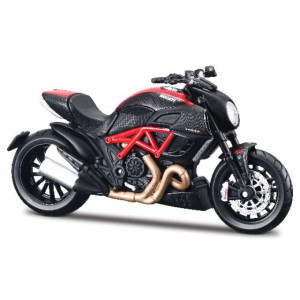MAISTO 1:18 - DUCATI DIAVEL CARBON, RED/BLACK