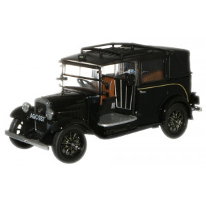OXFORD 1:43 - AUSTIN LOW LOADER TAXI - BLACK