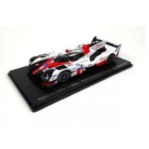 SPARK 1:43 - TOYOTA TS050 HYBRIND TOYOTA GAZOO RACING #8 BUEMI/DAVIDSON/NAKAJIMA 8TH LE MANS, RED/WH