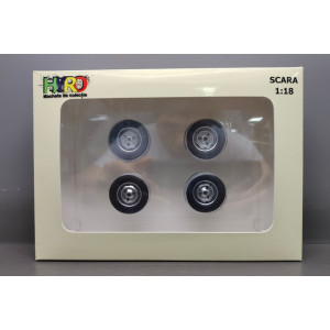TRIPLE 9 1:18 - ROTI DACIA 1990 (SET 4 BUC.), EDITIE LIMITATA
