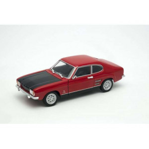 WELLY 1:24 - FORD CAPRI RS 1969, RED WITH BLACK HOOD