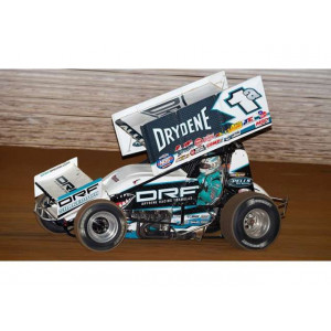 ACME 1:64 - DRYDENE/SHARK RACING SPRINT CAR 2021 #1A JACOB ALLEN, WHITE/GREEN