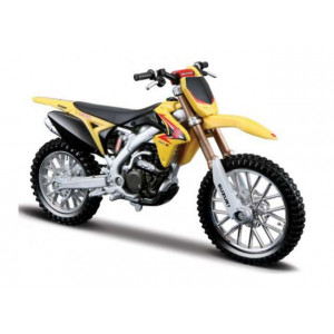 BBURAGO 1:18 - SUZUKI 2010 RM-Z450, YELLOW/BLACK