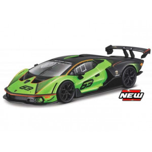 BBURAGO 1:24 - LAMBORGINI ESSENZA SCV12 #63, GREEN/BLACK