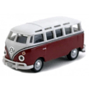 CARARAMA 1:72 - VW T1 SAMBA, RED/WHITE