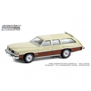 GREENLIGHT 1:64 - PONTIAC GRAND LEMANS SAFARI 1976 *ESTATE WAGON SERIES 6*, BAVARIAN CREAM WITH WOODGRAIN