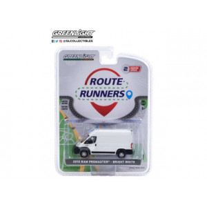 GREENLIGHT 1:64 - RAM PROMASTER 2500 2019 CARGO HIGH ROOF *ROUTE RUNNERS SERIES 2*, BRIGHT WHITE