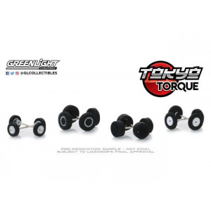 GREENLIGHT 1:64 - TOKYO TORQUE #2 AUTO BODY SHOP *WHEEL & TIRE PACKS SERIES 2*