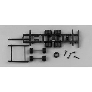 HERPA 1:87 - Chassis for bulk tandem volume trailer swap body 2-axle (7,82m) Content: 2 pcs.