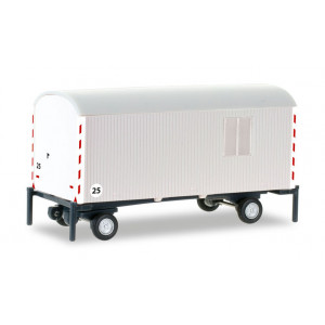 HERPA 1:87 - construction trailer, white