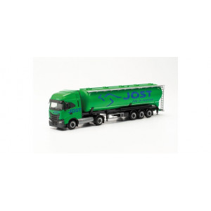 HERPA 1:87 - Iveco S-Way LNG bulk semitrailer „Jost Group“ (Luxemburg/Weißwampach)