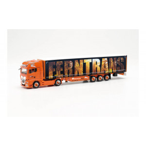 HERPA 1:87 - MAN TGX GX Individual curtain canvas semitrailer 15 m „Ferntrans Haas“ (Baden-Württemberg/Schenkenzell)