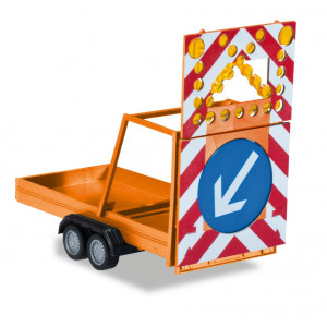 HERPA 1:87 - safety traffic Trailer, communal orange