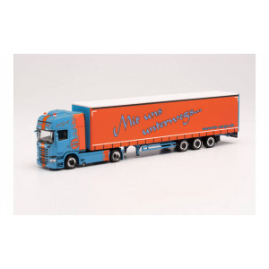 HERPA 1:87 - Scania R `13 TL canvas semitrailer „MB Cargo“