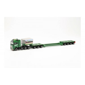 HERPA 1:87 - Volvo FH 16 Gl. XL 2020 low boy semitrailer „Kübler“ (Baden-Württemberg/Michelfeld)