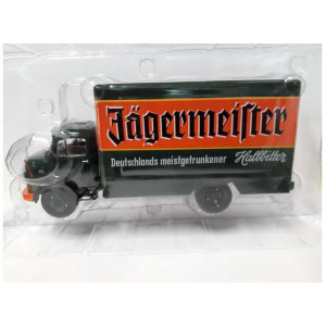 MAGAZINE MODELS 1:43 - MERCEDES 911 *JAGERMEISTER* TRUCK, GREEN/ORANGE