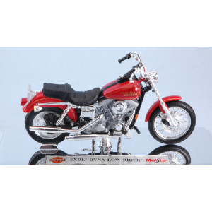 MAISTO 1:18 - HARLEY DAVIDSON 1997 FXDL DYNA LOW RIDER, RED