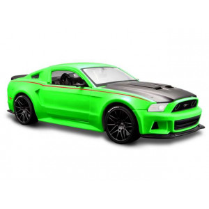 MAISTO 1:24 - FORD MUSTANG 2014 *STREET RACER*, GREEN WITH BLACK HOOD